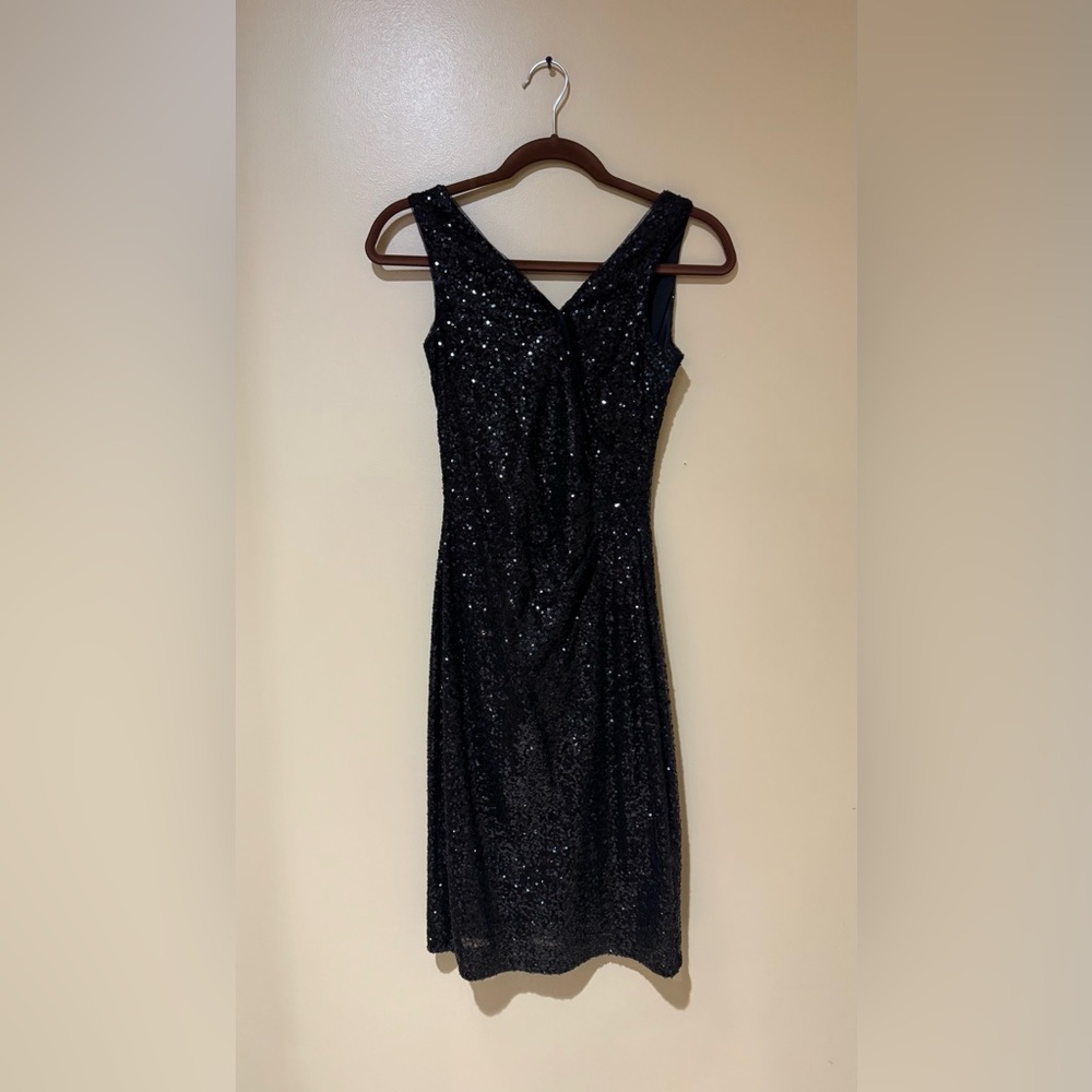 Ralph Lauren Black Sequin Dress